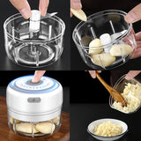 Portable Mini USB Electric Food Mixer - Ideal for Kitchen, Meat, Garlic, Vegetables & Chili
