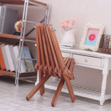 1/12 Foldable Lounge Deck Chair Model Dollhouse Mini Furniture Replacement