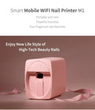 2024 3D Printer - Smart Mobile Nail Printer with App Control. DC 5V/2A for Professional Digital Nails or Home Use. Print Art Printing Equipment