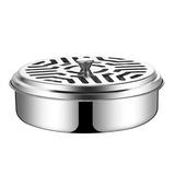Stainless Steel for Coils, Fireproof Spiral Container, Portable Metallic Mosquito Coil Holder