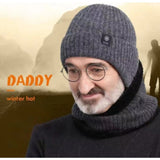 Thick Fleece ed Beanie Hats with Earflap, Warm Hat Men Women, Windproof Knit Skull Cap for Winter Outdoor