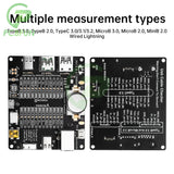 Data Detection USB Cable Tester Short Circuit On-Off Switching with LED indicator for iOS Android Test Board