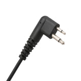 Heaphones 2 Pin Covert Acoustic Tube Earpiece Headset with Big Mic PTT for Motorola Two Way Radio Walkie Talkie