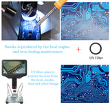 Andonstar AD407 High-Definition Digital Biological Microscope Camera 270X 1080P for Soldering with 7 Inch 3D Screen and Bracket