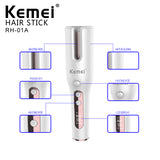 Kemei RH-01A High Quality Portable 30 Second Quick Heat Multi-Function Home Travel Automatic Hair Curler