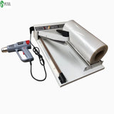 220V seag, cutting shrinking hine, plastic bag seag hine with hot air gun and a roll of POF film packag
