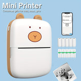 Mini Pocket Printer, Wireless Thermal Printer For Photos Receipts Notes Memo Label Portable Inkless Gift Printer For Phone