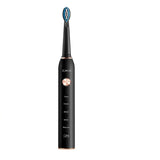 Intelligent electric toothbrush with sonic vibration bristles for direct USB charging