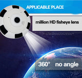 Fisheye Lens 360 Degree Panoramic Camera WIFI V380 Pro APP Smart Home Two Ways Audio Surveillance CCTV Wireless MINI Cam