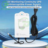 12V 1800mah UPS Uninterruptible Monitoring Emergency Regulated Power Supply for Wifi IP Camera AC110-240V