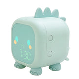 Kids Digital Alarm Clock Night Lights Sleep Trainier 2 Alarms 6 Ringtones Time Temperature Display Sound Control Snoozing Gifts