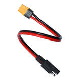 30cm to XT60 Connector 14AWG Cable with SAE Reverse Adapter for Portable Power Station & Solar Generator