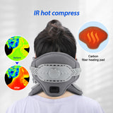 Electric Heating Stretcher Medical Support Traction Brace Collar Heat Treatment Massager Neck Correction Repair