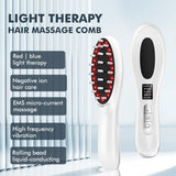 Red Light LED Therapy Comb for Growth EMS Microcurrent Massager Oil Applicator Bottle Scalp Root comb Brush Hair Care