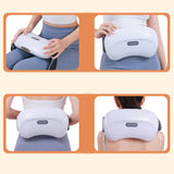 Electric Abdominal Massager - Health Care Deep Knead Abdomen Instrument. Vibration Body Massage Tool for Physiotherapy, Heating, and Slimming.