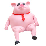 Pink Gifts Kids Adults, Decompress , Funny Pig Man Sensory Stress Toy For Girl Boy