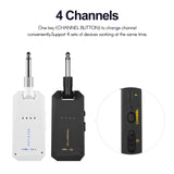 MD-5G Wireless 5.8G Guitar System Rechargeable Audio Transmitter and Receiver ISM Band for Electric Bass Guitars Amplifier