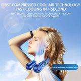 Rechargeable Portable Neck Fan - Ideal for Outdoor Sports and Hands-Free Cooling