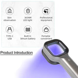 NEW Woods Skin Portable Facial Salon Beauty Analyzer UV Lamp Wood for Analyzing Testing Examination
