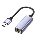 USB Ethernet Adapter USB3.0 PC Internet USB 1000Mbps Network Card RJ45 Type-C Gigabit 2.5G for Tablet Notebook