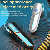Bluetooth 5.0 Headset Wireless Earphone with Mic Handsfree Music Earpiece Fingerprint Touch Headphones Support Long Standby