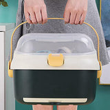 Baby Drying Rack Drainer, Portable Nursing Cutlery Box Container With Cover, Bottle Holder