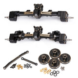 Brass Complete Front And Rear Portal Axle Set For 1/24 RC Crawler Car Axial SCX24 Gladiator Bronco C10 Deadbolt JLU,1