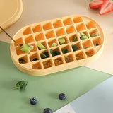 Silicone Tray 72 Grid Food-Safe Cube Mold Large-Capacity Ice-Making Container Ice Storage Box