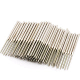 100Pcs 2.5MM Ultra-Long Drilling Emery Diamond Abrasive Bits Peeling Needle A Type Teeth Grinding Burr