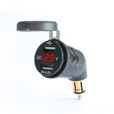 Aluminum Alloy European 5V 4.2A USB Charger DIN Socket Voltmeter for Triumph Tiger Explorer Ducati Motorcycle