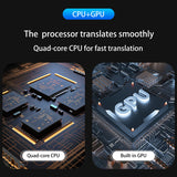 Portable Language Translator Device - 138 Languages, Voice Translating, Offline Translation, Simultaneous Interpretation, ChatGPT Compatible