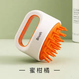 Artifact shampoo washed her hair massage ms silicone brush catch head man