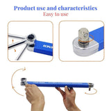 Universal Multitool Compact Offset Extension Wrench Automotive Metal 39cm with Adapters Hand Tool Supplies