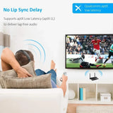 80M Bluetooth 5.0 Transmitter Receiver Aptx HD LL Low Latency Wireless Audio Adapter 3.5mm AUX RCA Jack for PC TV Headphones