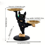 1pc Modern Resin Fangfu Storage Tray - Key, Watch, Mask, and Shoe Holder - Entryway and Room Decor