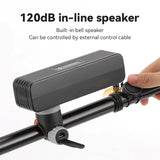 OFFBONDAGE Bicycle Headlight 2 In 1 Near And Far Light 6 Lamp Beaded Wire Control Bell Horn Mountain Bike Accessory