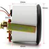 2'' 52mm Level Gauge, Pointer 12V Fuel Tank Meter with LED Backlight Rim Automotive Gauges for Universal Car Boat