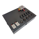 12V Canpoy Power Control Box for External Battery With 20A Switch Cigarette Sockets USB Ports And Fuse Block For RV Car Marine