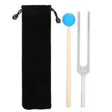 432HZ Alloy Sound Healing Therapy Tool Set Aluminum Alloy, Wood Tuning Fork Hammer Storage Bag
