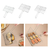 Grill Grilled Clip Portable Foldable Durable Lightweight Barbecue Rack BBQ Fish Grilg Basket for Gifts Camping