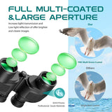 NIKULA 7x50 Waterproof Fogproof Military Marine Binoculars W/Internal Rangefinder & Compass for Navigation Hunting Boating
