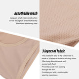 Vest Quick Dry Breathable Mesh Reusable Armpit for Women Girls Skin Color Underarm Sweat Pads