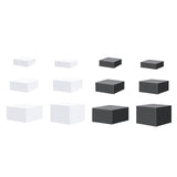 6 Pieces Acrylic Display Boxes - 5 Sided Nesting Risers For Food, Jewelry, Cosmetics, Collectibles