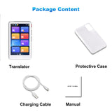 139 4 Inch Offe/Photo Translation Language Translator Two-Way AI Voice Translator(White)