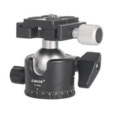 Metal Mini Ballhead H-35A Low Profile Camera Tripod Ball Head for Arca 1/4 Quick Release Plate for Tripod Monopod DSLR Camera