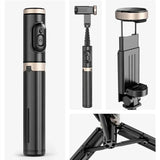 Selfie Stick Foldable Wireless Tripod with Bluetooth Shutter Monopod Live Photograph for iPhone 15 14 Samsung S24 S23