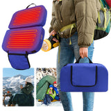 Electric Heated Waterproof Folding Heating Chair Pad Outdoor Camping Seat Cushion for Park Stadium Car Travel