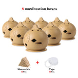 Portable Thermal Massager Mini Moxibustion Box Moxa Stick Burner Warm Cupping Accupoint Massage Therapy Health Care Relief Pain