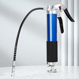 Pistol Grip 6000-7000 PSI 400CC Manual Grease Gun Injector with Flexible Hose Heavy Duty Maintenance Tools