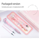 NBX 0.5mm Retractable Quick Dry Black Ink Fine Point Rolg Ball Gel Pen with 2 Refills for Writing Drawing School Office Home